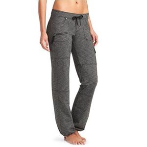 Athleta Bettona Boyfriend Marled Black Cargo Pants